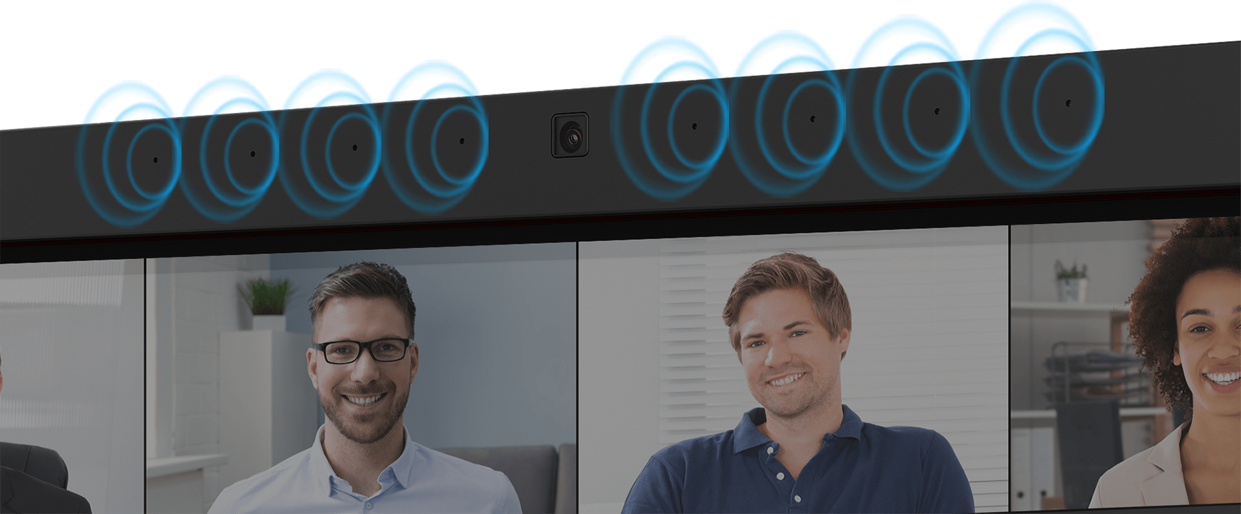 AI カメラ & 8 マイクアレイ